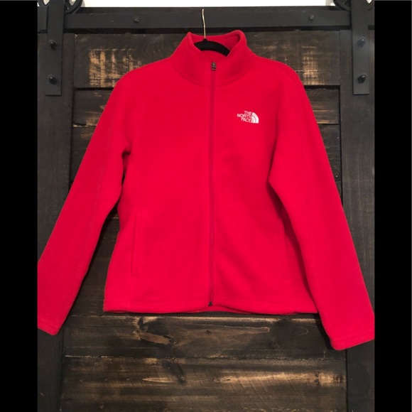 The North Face Jackets & Blazers - The North Face • Red, soft zip-up jacket